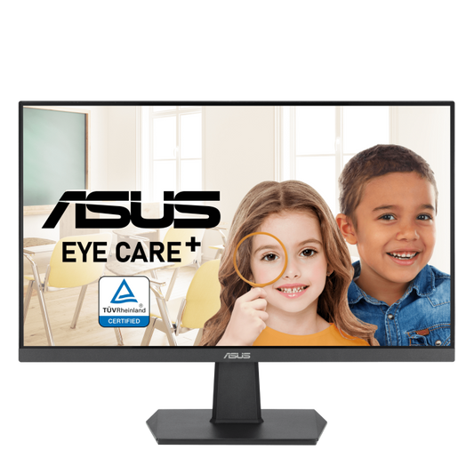 ASUS VA24EHF Eye Care Monitor|24 inch|IPS Full HD|Frameless|100Hz|Adaptive-Sync|1ms MPRT|HDMI | Low Blue Light | Flicker Free |VESA